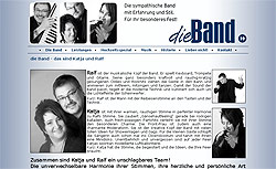 Screenshoot von www.dieband.eu