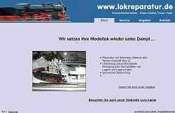Screenshoot von www.lokreparatur.de