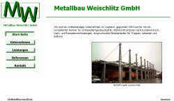 Screenshoot von www.metallbau-weischlitz.de